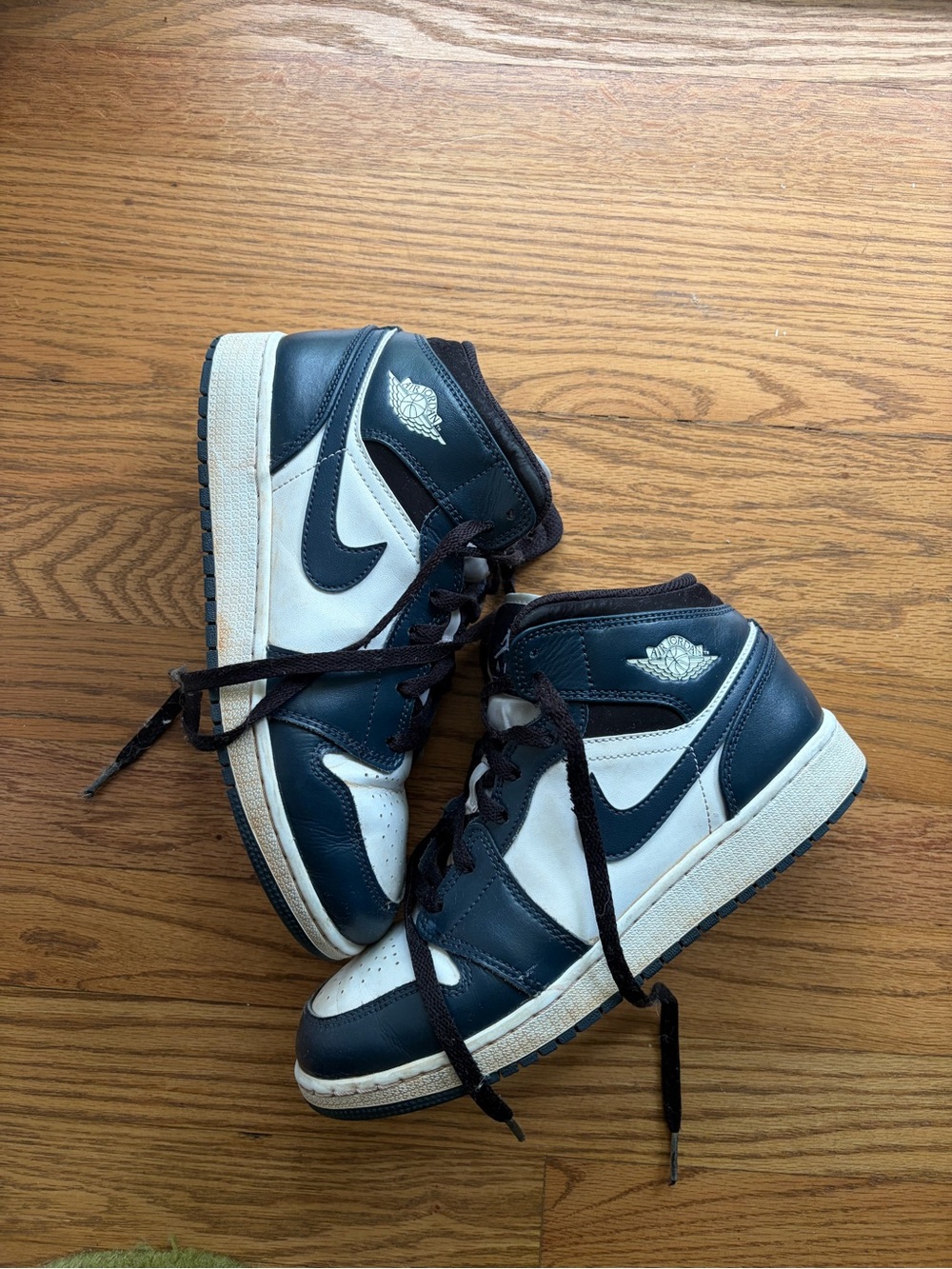 Nike Jordan Kids High-Top Sneakers in Navy and White